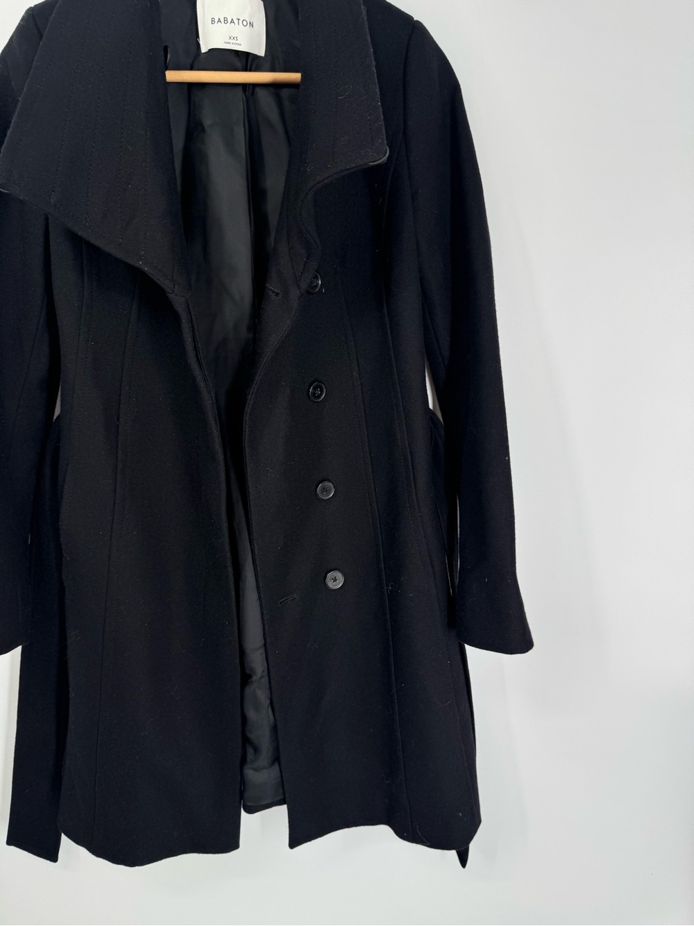 Babaton Aritzia Wool & Cashmere Blend Trench Coat Size XXS - Picture 4 of 13